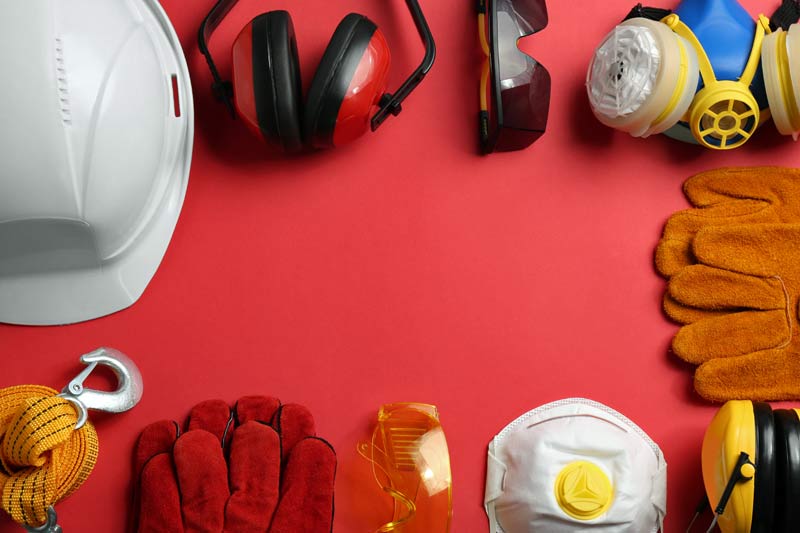 safety goggles vest muffs