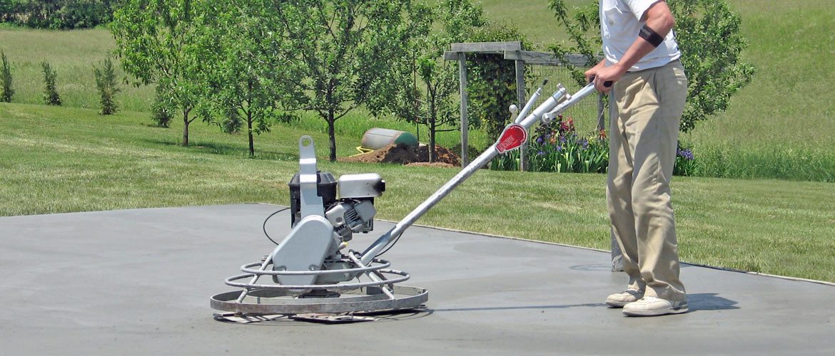power trowel at residence